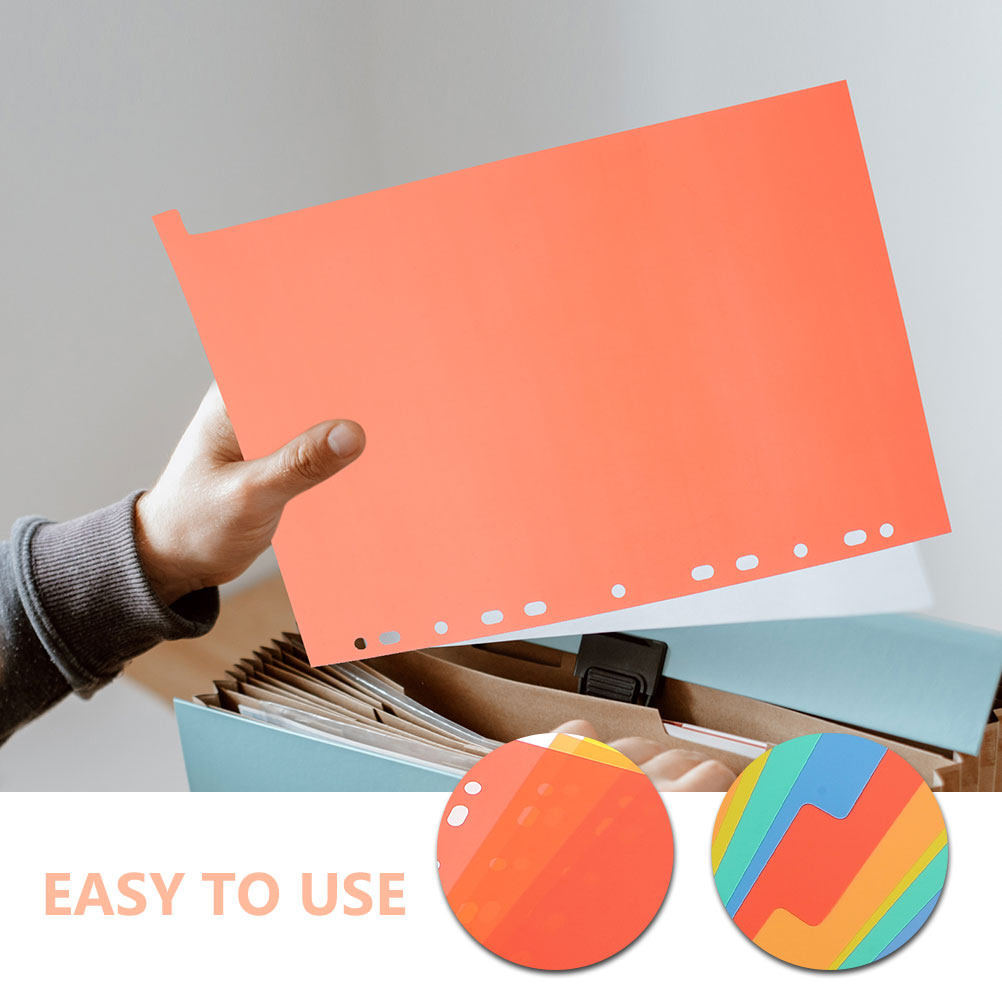 Tab Divider A4 - Intercalaires en PVC avec étiquettes inscriptibles